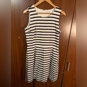 Horizontal blue stripe Gap dress